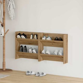Szafka na buty 2 szt. 60 x 18 x 60 cm Materiał drewnopochodny