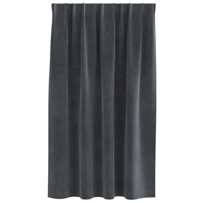 Zasłony zaciemniające 2 pcs Jasnoszary 140 x 140 cm Aksamit