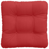Poduszki na siedziska 4 pcs Czerwony 40 x 40 x 12 cm tkanina