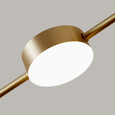 Lampa wisząca Abigali Glichio 35W 120cm liniowa nowoczesna złota