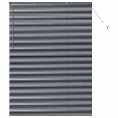 Żaluzje weneckie Ciemnoszary 220 x 160 cm Aluminium