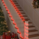 Lina świetlna z 2400 diodami LED Czerwony 100 m PVC