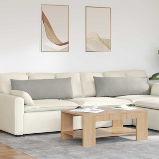 Poduszki na sofę 2 pcs Jasnoszary 120 x 40 cm tkanina