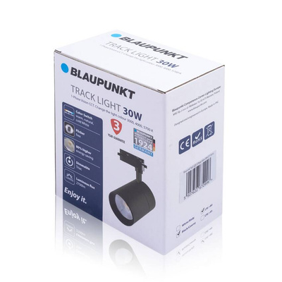 Blaupunkt Reflektor LED 1-fazowy Vision 30W czarny z przełącznikiem barwy światła