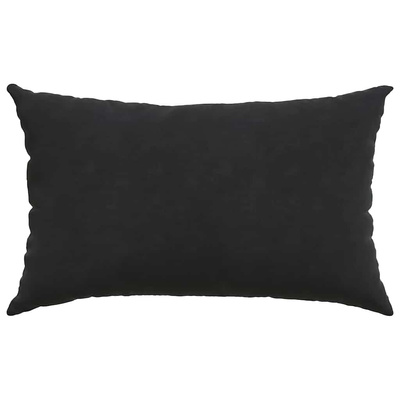 Poduszki na sofę 2 pcs Czarny 50 x 30 cm Tkanina sztruksowa