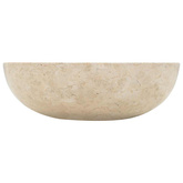 40 x 12 cm, marmurowa, kremowa Umywalka,