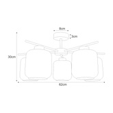 Lampa sufitowa K-5512 z serii IGA