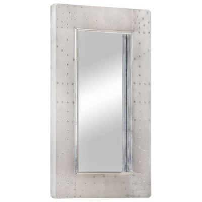 vidaXL Lustro ścienne w stylu Aviator, 80x50 cm, metalowe