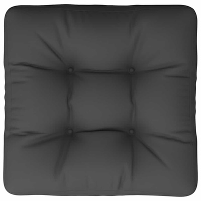 Poduszka na paletę, czarna, 60x60x12 cm, tkanina