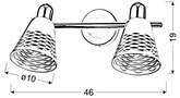Lampa kinkiet 2x40W E14 Discovery 92-62161 biały
