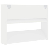 Półka ścienna na buty biała 80x18x60 cm materiał drewnopochodny