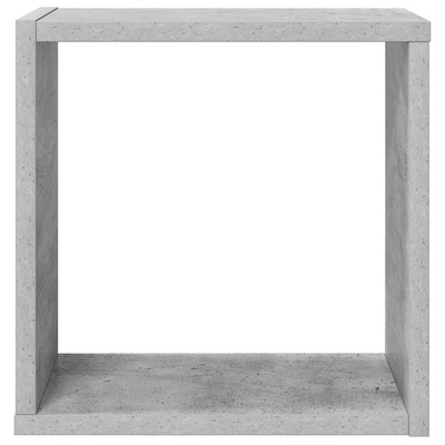 vidaXL Półki ścienne kostki, 2 szt., szarość betonu, 30x15x30 cm