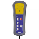 vidaXL Elektryczny fotel masujący, szary, sztuczna skóra