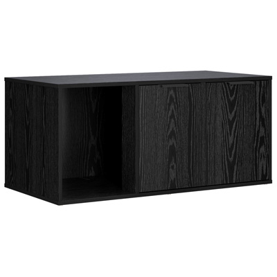 Meble dla kota Czarny dąb 100 x 49 x 45 cm Drewno inżynieryjne