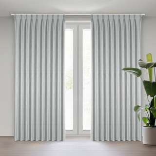 Zasłona Nelisa srebrna 125x270