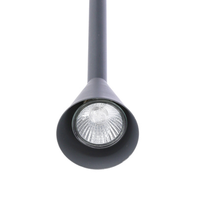 Lampa wisząca tuba Tucson szara pojedyncza GU10 metalowa
