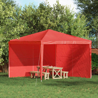 Ściana boczna namiotu na imprezy 2 pcs czerwony 300 x 195 cm