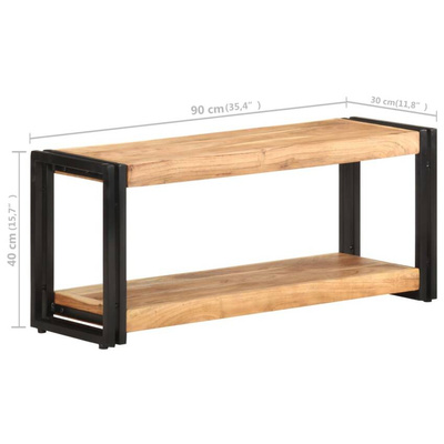 vidaXL Szafka pod TV, 90x30x40 cm, lite drewno akacjowe