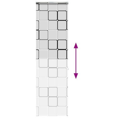 Roleta prysznicowa z kasetą 80x240 cm Szerokość tkaniny 76 cm