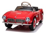 Auto na Akumulator BMW Retro Dla Dzieci Pilot LED MP3 Czerwone Lakierowane