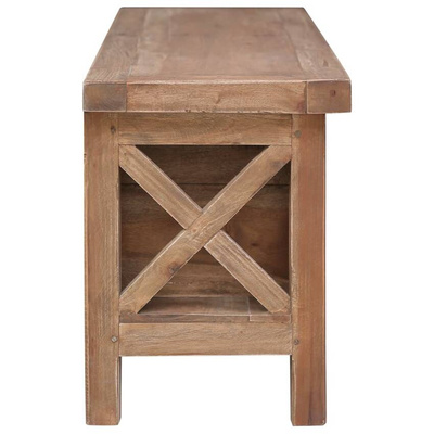 vidaXL Szafka pod TV, 3 szuflady, 120x30x40 cm, lite drewno mahoniowe