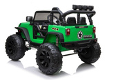 Auto Terenowe Na Akumulator Jeep JC666 Światła LED MP3 Pilot Zielony