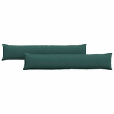 Poduszki na sofę 2 pcs Ciemna zieleń 200 x 40 cm tkanina