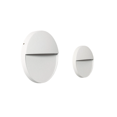 Kinkiet zewnętrzny biały okrągły IP54 6W CCT Abruzzo Lunaria