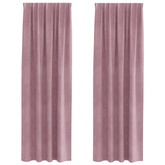 Zasłony zaciemniające 2 pcs Ciemny Róż 140 x 260 cm Aksamit