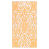 vidaXL Dywan na zewnątrz, pomarańczowo-biały, 160x230 cm, PP
