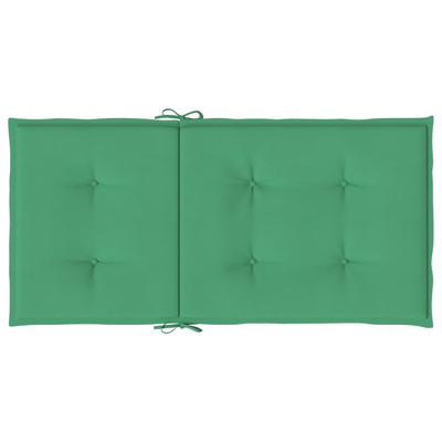 vidaXL Poduszki na krzesła ogrodowe, 2 szt., zielone, 100x50x3 cm