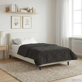 Zimowa Kołdra Antracyt 155 x 200 cm Mikrofibra i Fleece Teddy