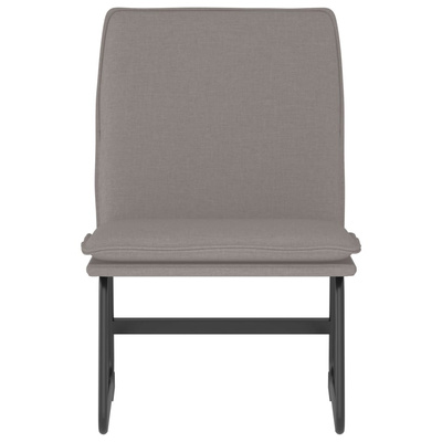Krzesło wypoczynkowe, taupe, 52x75x76 cm, obite tkaniną