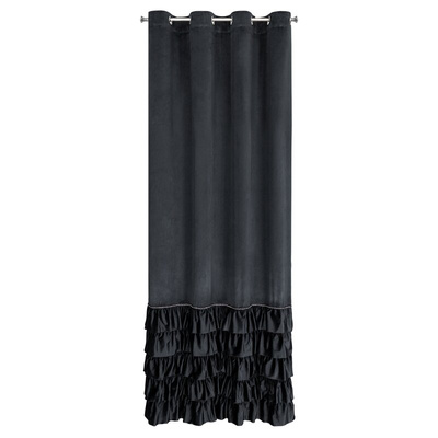 Carli czarna 140x250 Zasłona