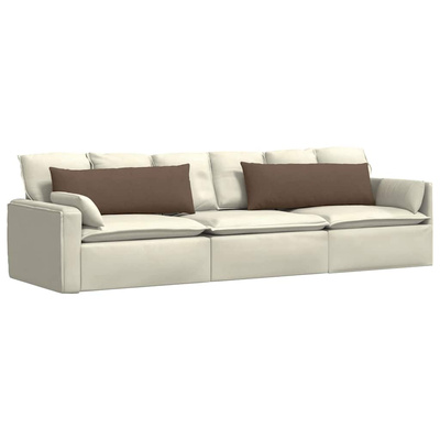 Poduszki na sofę 2 pcs Brązowy 120 x 40 cm tkanina