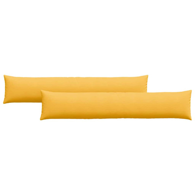 Poduszki na sofę 2 pcs Jasnożółty 200 x 40 cm
