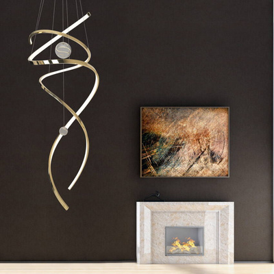 LAMPA WISZĄCA RITZ Różowe Złoto