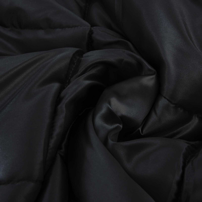 Zimowa Kołdra Czarny 155 x 220 cm Satyna i Mikrofibra