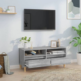 Szafka pod TV, szary dąb sonoma, 100x34,5x44,5 cm vidaXL