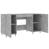 vidaXL Biurko, szarość betonu, 140x50x75 cm, materiał drewnopochodny wariant 10