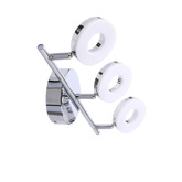 Lampa sufitowa THEMA listwa regulowana 3-punktowa LED do salonu metalowa