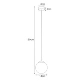 Lampa wisząca K-4920 z serii SAVOY