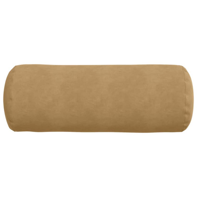 Poduszki Wałkowe 2 pcs Brązowy ? 25 x 70 cm Tkanina sztruksowa