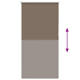 Roleta zaciemniająca kawowa 70x175 cm Szerokość tkaniny