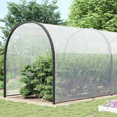 Przezroczysta plandeka z oczkami 10x12 m Polietylen