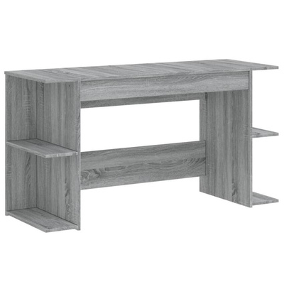 Biurko, szary dąb sonoma, 140x50x75 cm, materiał drewnopochodny vidaXL