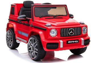 Auto na Akumulator Mercedes G63 AMG Dla Dzieci Światła LED MP3 Czerwony