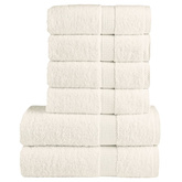 6-częściowy zestaw ręczników premium SOLUND, kremowy, 600 g/cm?