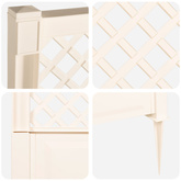 Trellis z gwoździem Biały 99 x 6 x 165 cm PP