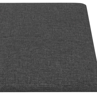 Wejściowy zagłówek 12 szt. 90 x 30 cm Ciemnoszary tkanina